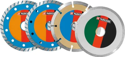 Produktbild von Parkside Winkelschleiferzubehör-Sets Diamant-Trennscheiben 125 mm