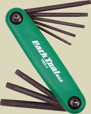 Produktbild von PARK TOOL TWS-2, Klappbarer Torxschlüssel, T10, T15, T20, T25, T27, T30, T40, T7, T9, Grün, 1 Stück(e)