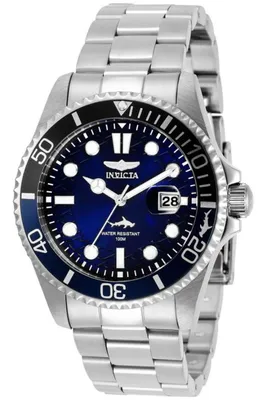 Zdjęcie produktu dla Invicta Pro Diver 44716 Zegarek Męski - Ruch Kwarcowy - Stal Nierdzewna z Niebieską Tarcza - 43 mm