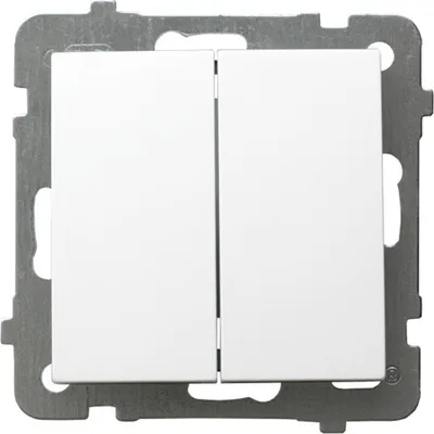 Immagine prodotto di Doppio interruttore luminoso bianco ŁP-10G/m/00 OSPEL AS