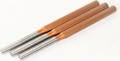 Immagine prodotto di 3x RENNSTEIG punzone 150x10x4mm scalpello punzonatore centrale DIN 6450 C metallo