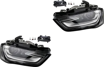 Produktbild von Johns, Scheinwerfer Satz Xenon passend für Audi A4 8K D3S H7 02/12- +Nebel+Leuchtmittel 8K0941699A 8K0941700A 8K0941753 8K0941754