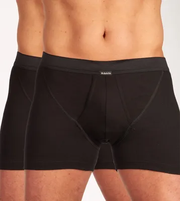 Image de Dulcia boxer lot de 2 new basic Coton 4-1 rib black hommes