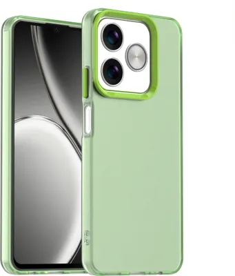 Produktbild von Handyhülle für Realme C61 Schlank Durchscheinend Matt Stoßfest Schutzhülle Grün