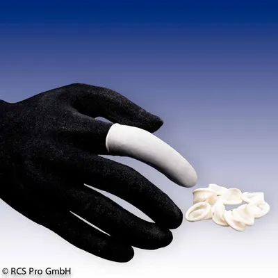 Produktbild von Latex - Fingerlinge, gerollt, Beutel á 100 St., Size 4 ( Large) | Beutel (100 Stück)