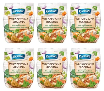 Produktbild von Kucharek Suppengrün getrocknet 6x 100g - Suppengemüse Mix für Suppen Eintöpfen