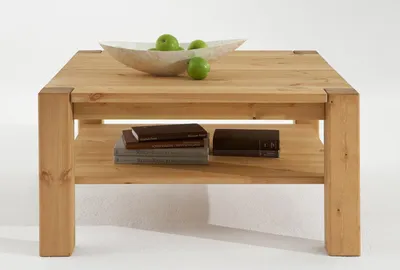 Couchtisch VITA 90 x 90 cm Wohnzimmertisch Kiefer massiv