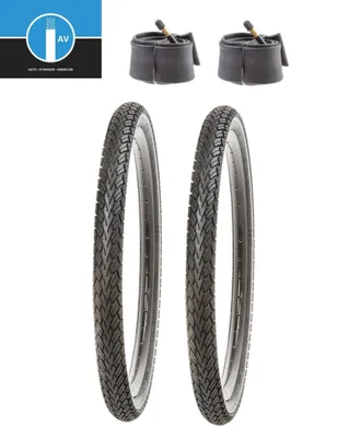 Produktbild von 2 x Fahrradreifen 28 x 1,50 Zoll 40-622 (700x38C) SET KUJO inkl. 2 x AV Schlauch