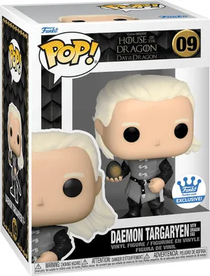 Produktbild von Funko Pop! Television: House of the Dragon – Daemon Targaryen mit Drachenei  #09 Exklusiv im Funko Shop