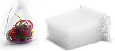 Obrázok produktu pre INF Organzové vrecká 7x9 cm 50-bal biely