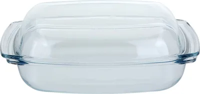 Produktbild von Termolex-Auflaufform mit Deckel, hitzebeständiges Glas, 34 x 22 x 9 cm, 4,1 l, transparent