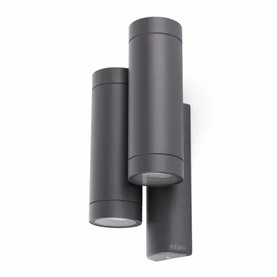 Image de Applique murale d'extérieur STEPS IP44 gris foncé