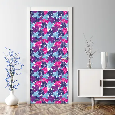 Produktbild von Dekorative Klebefolie selbstklebend Tapete Türposter dekoration Grüne Blätter 70 x 200 cm
