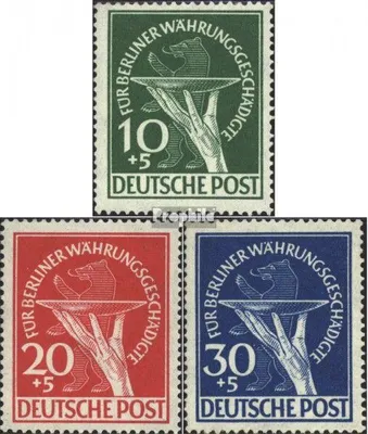 Produktbild von Briefmarken Berlin (West) 1949 Mi 68-70 (kompl.Ausg.) postfrisch Währungsgeschädigte