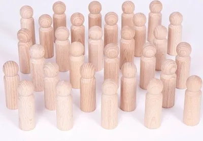 Zdjęcie produktu dla Cosy Plain Peg People (30pk) - 34154