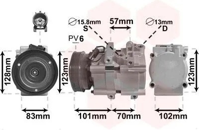 Image de VAN Wezel | Kompressor, Klimaanlage (8200K209)