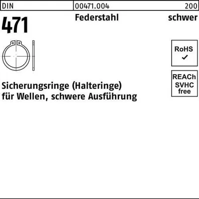 Produktbild von Reyher  Sicherungsringe DIN 471 FederSt. 70x4 (50 Stück)