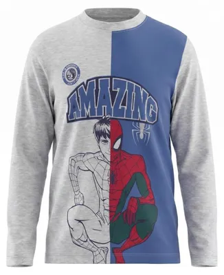 Produktbild von Marvel Spiderman Jungen Kinder Langarmshirt Shirt 100% Baumwolle - Grau, 98