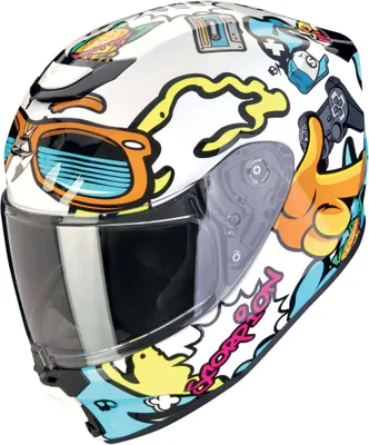 Zdjęcie produktu dla Scorpion Exo-JNR Air Fun biały/niebieski L