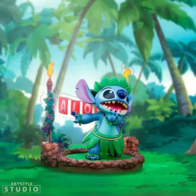 Immagine prodotto di Statua in PVC Disney Lilo & Stitch: Stitch Hula Dance (10 cm)