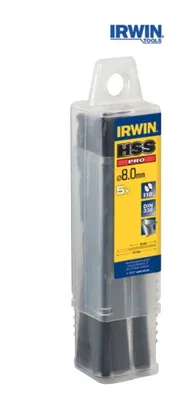 Zdjęcie produktu dla IRWIN 10502256, Wiertarka, Zestaw wierteł, 2,5 mm, 57 mm, Plastik, Miękki metal, Drewno, 3 cm
