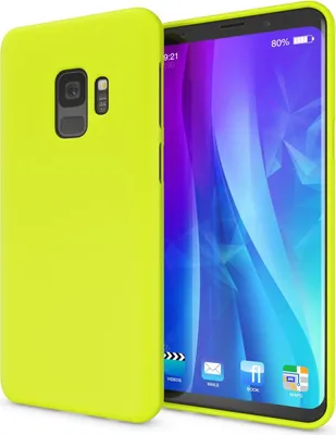 Produktbild von Samsung Galaxy S9 Hülle Handyhülle von NALIA, Ultra-Slim TPU Silikon Neon Case Gelb