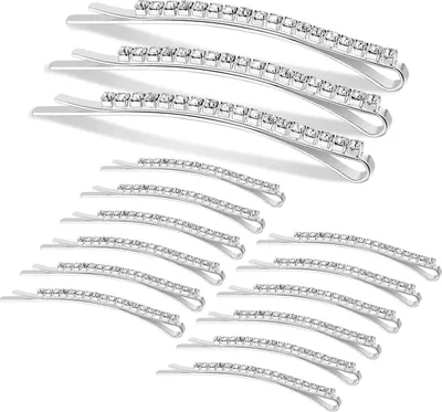 Produktbild von Kristall Haarnadeln Strass Bobby Pin Metall Haarschmuck Mädchen Damen Hochzeit