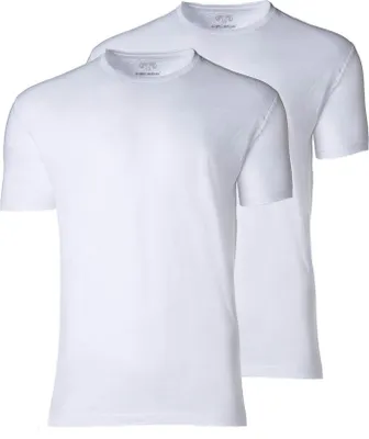 Produktbild von CECEBA Herren T-Shirt, kurzarm, Baumwolle, Single Jersey, weiß uni, 2er Pack Größe: 64
