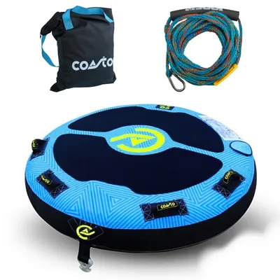 Zdjęcie produktu dla COASTO MAROA 2 - Gumowy tunel dla 2 osób, w zestawie lina do holowania i ponton "funtube" o średnicy 152 cm