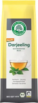 Zdjęcie produktu dla HERBATA CZARNA LIŚCIASTA DARJEELING DEMETER75 g - LEBENSBAUM