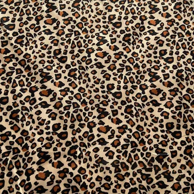 Satijnen Stoff Leopardenmuster 150 cm x 2 m Polyester