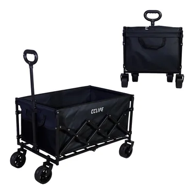 Produktbild von Bollerwagen Faltbar 150L bis 150kg mit Bremsen, Camping Outdoor