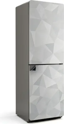 Zdjęcie produktu dla wzór wielokąta 3D - Magnetyczna osłona lodówki - Folia dekoracyjna magnetyczna do kuchni - Magnetyczna dekoracja lodówki - Samoprzylepna tablica magnetyczna - Folia magnetyczna na drzwi lodówki - 60x180 cm