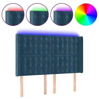 Zdjęcie produktu dla VidaXL 3124534, Ciemny Niebieski, Poliester, Drewno, 1470 mm, 118 cm, 128 cm, 160 mm