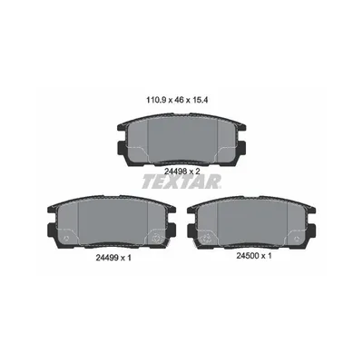 Produktbild von Textar Bremsbeläge hinten für Chevrolet Captiva Opel Antara
