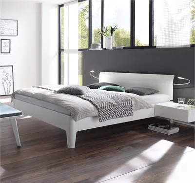 Produktbild von HASENA Komfortbett Xyvola 30 extra hoch weiß deckend lackiert 140x200