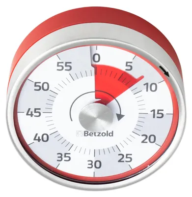 Produktbild von Betzold Automatik-Timer mit Magnet, Farbe: rot
