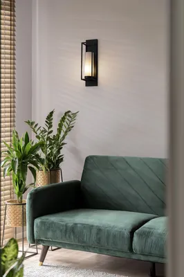 Produktbild von Nova Luce JULIET Wandleuchte E27 Schwarz 13x14,7x63cm dimmbar 9035973