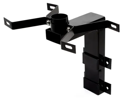 Produktbild von Wandhalterung schwarz 50 x 120 x 250 mm für US-Mailbox, amerikanischer Briefkasten mit Fahne, Wandhalter aus Stahl im amerikanischen Design