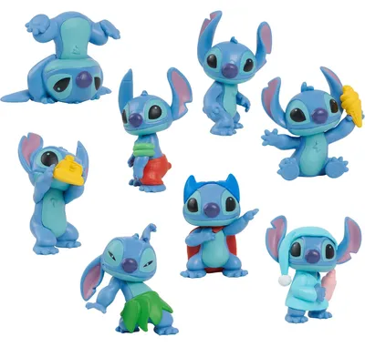 Produktbild von Disney Stitch Sammelbox mit 8 Figuren