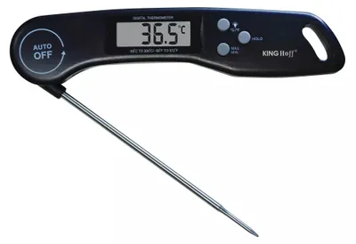 Productafbeelding van Kinghoff LCD zwarte elektronische voedselthermometer KH1669