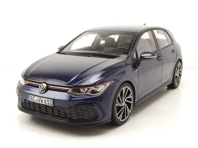 Produktbild von VW Golf 8 GTI 2020 dunkelblau metallic Modellauto 1:18 Norev