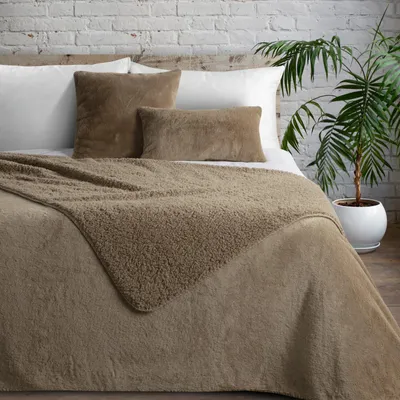 Produktbild von EUROFIRANY | Tagesdecke - Bettüberwurf - 220 x 240 cm - beige Bettdecke