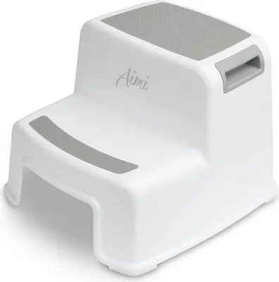 Produktbild von SENSILLO Robuste Trittstufe Kinder Aimi Badezimmer, Küche, 26,5x29x26,5cm - Grau