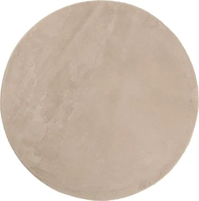 Produktbild von Teppich HUARTE Kurzflor Weich und Waschbar Sandfarben Ø 200 cm