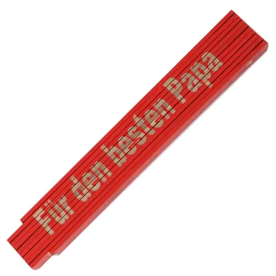 Produktbild von Zollstock Meterstab Für den besten Papa,Rot