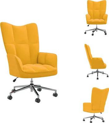 Obrázok produktu pre vidaXL Relax kreslo horčicovo žltý zamat - Kreslo