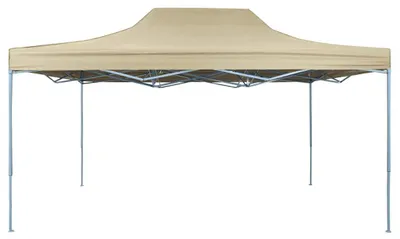 Produktbild von vidaXL Faltzelt Pop-Up 3x4,5 m Cremeweiß