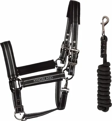 Image de Kingsland Licol nylon avec longe KLMona HW 2025 Licol noir cob