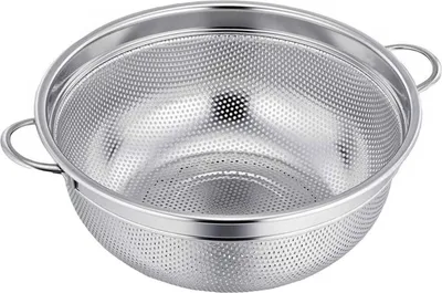 Produktbild von Homikit 20cm Edelstahl Nudelsieb Abtropfsieb Griffen Mikroperforiertes Küchensieb